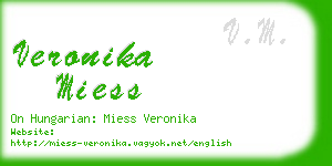 veronika miess business card